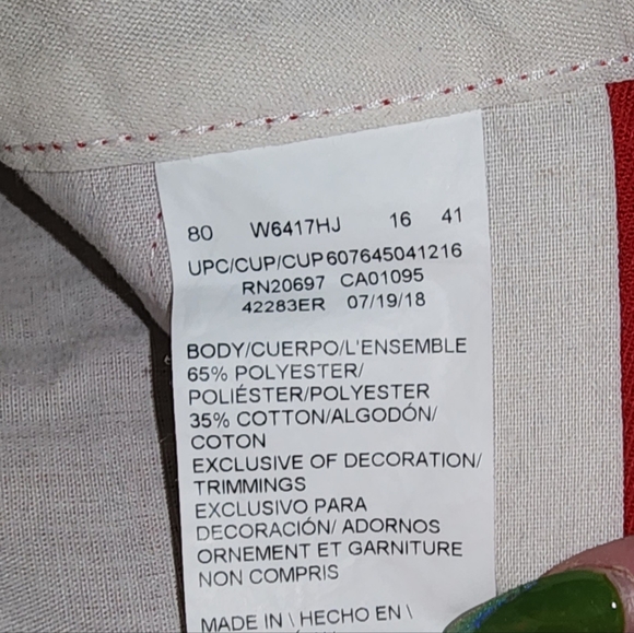 Dickies long shorts size 28 Bright Red - Picture 4 of 4